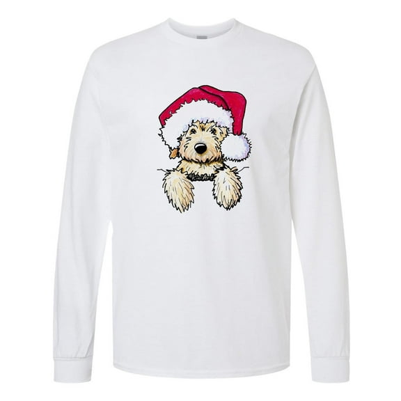 Inktastic Kiniart Christmas Goldendoodle Long Sleeve T-Shirt