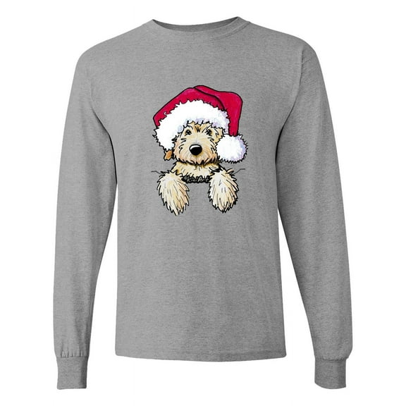 Inktastic Kiniart Christmas Goldendoodle Long Sleeve T-Shirt