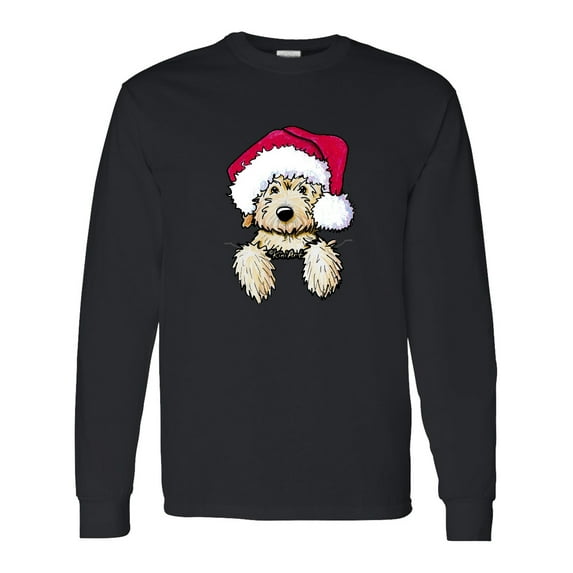 Inktastic Kiniart Christmas Goldendoodle Long Sleeve T-Shirt