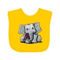 thumbnail image 1 of Inktastic Kiniart Elephant Boys or Girls Baby Bib, 1 of 4