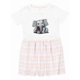 thumbnail image 1 of Inktastic Kiniart Elephant Girls Toddler Dress, 1 of 5