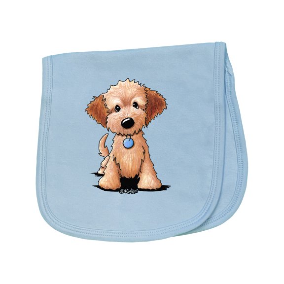 Inktastic Kiniart Mini Goldendoodle Baby Burp Cloth