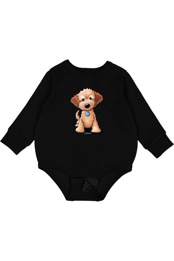 Kiniart Mini Goldendoodle Baby Fleece Bodysuit