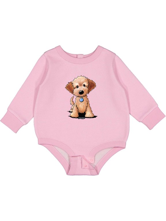 Kiniart Mini Goldendoodle Baby Fleece Bodysuit