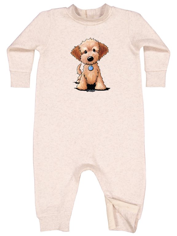 Kiniart Mini Goldendoodle Baby Fleece Romper