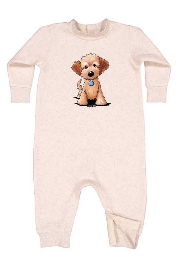 Kiniart Mini Goldendoodle Baby Fleece Romper