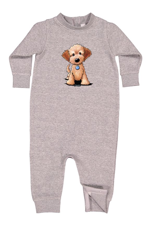Kiniart Mini Goldendoodle Baby Fleece Romper