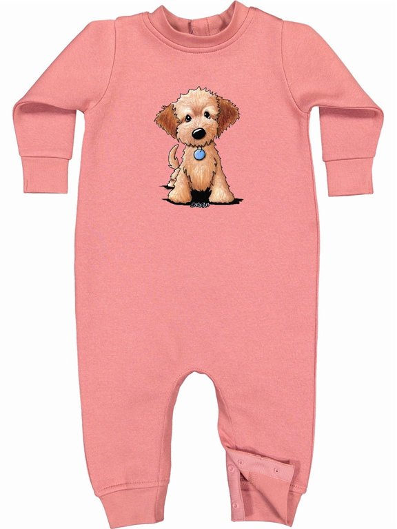 Kiniart Mini Goldendoodle Baby Fleece Romper