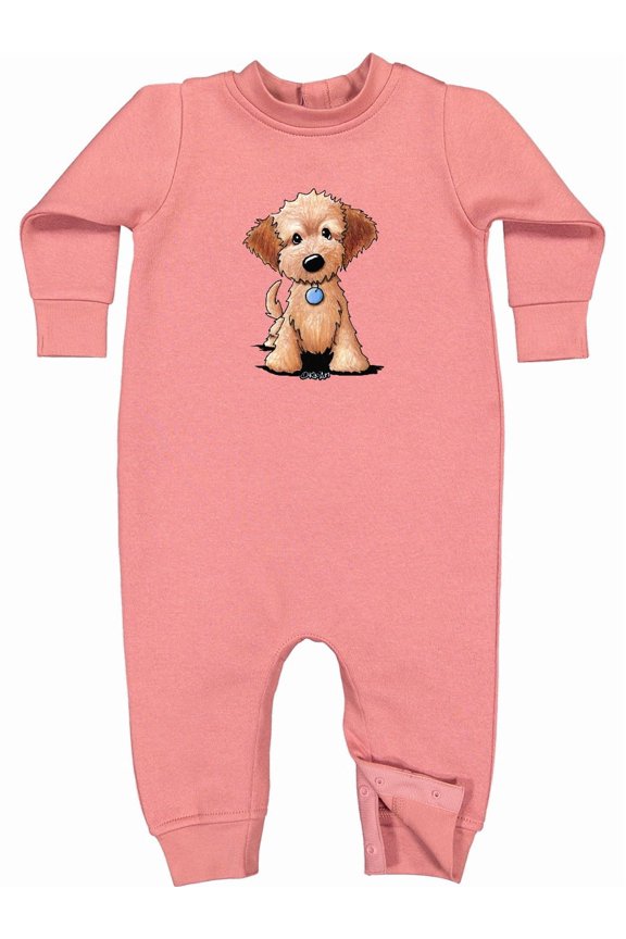 Kiniart Mini Goldendoodle Baby Fleece Romper