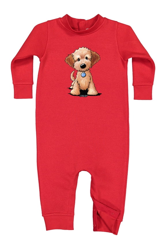 Kiniart Mini Goldendoodle Baby Fleece Romper
