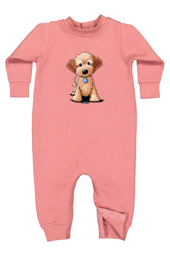 Kiniart Mini Goldendoodle Baby Fleece Romper