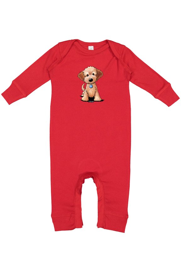Kiniart Mini Goldendoodle Baby Romper Coveralls