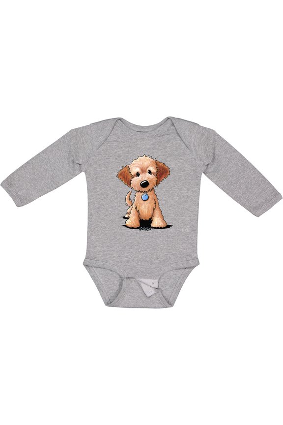 Kiniart Mini Goldendoodle Boys or Girls Long Sleeve Baby Bodysuit