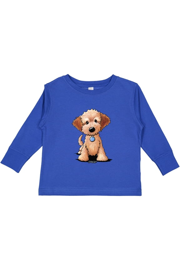 Kiniart Mini Goldendoodle Boys or Girls Long Sleeve Toddler T-Shirt