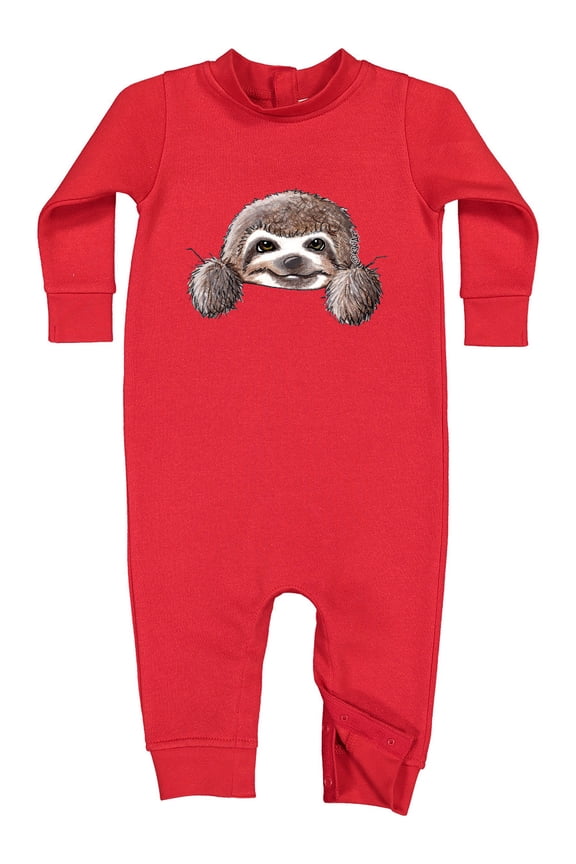Kiniart Sloth Baby Fleece Romper