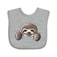 thumbnail image 1 of Inktastic Kiniart Sloth Boys or Girls Baby Bib, 1 of 4