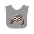 thumbnail image 1 of Inktastic Kiniart Sloth Boys or Girls Baby Bib, 1 of 4