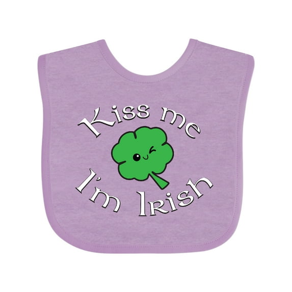 Inktastic Kiss Me I'm Irish Boys or Girls Baby Bib