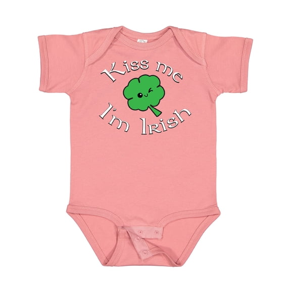 Inktastic Kiss Me I'm Irish Boys or Girls Baby Bodysuit