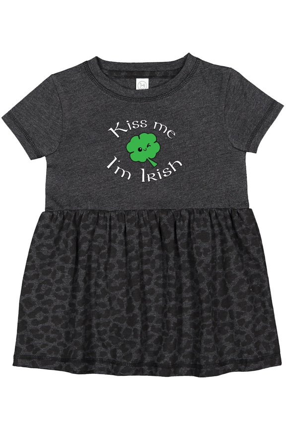 Kiss Me I'm Irish Girls Baby Dress