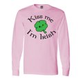 thumbnail image 1 of Inktastic Kiss Me I'm Irish Long Sleeve T-Shirt, 1 of 5
