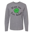 thumbnail image 1 of Inktastic Kiss Me I'm Irish Long Sleeve T-Shirt, 1 of 5