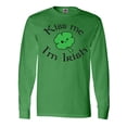 thumbnail image 1 of Inktastic Kiss Me I'm Irish Long Sleeve T-Shirt, 1 of 5