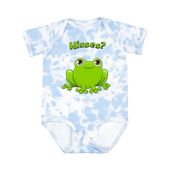 Inktastic Kisses? Cute Frog Boys or Girls Baby Bodysuit