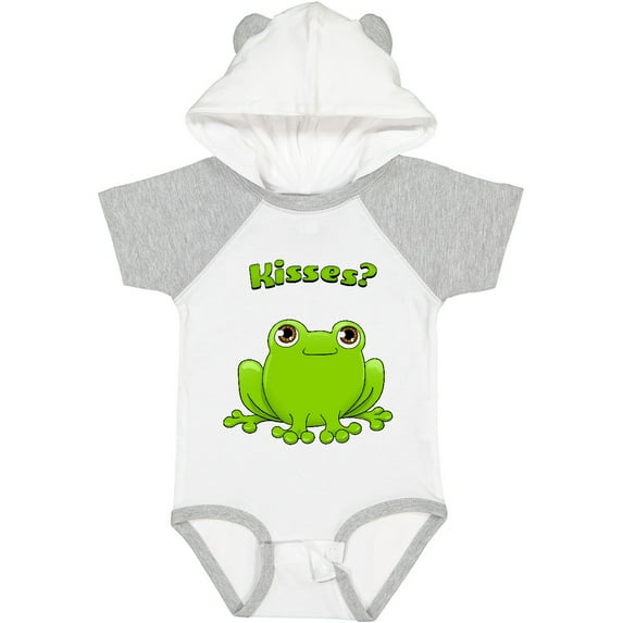 Inktastic Kisses? Cute Frog Boys or Girls Baby Bodysuit