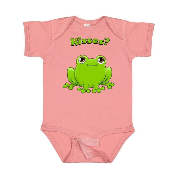 Inktastic Kisses? Cute Frog Boys or Girls Baby Bodysuit