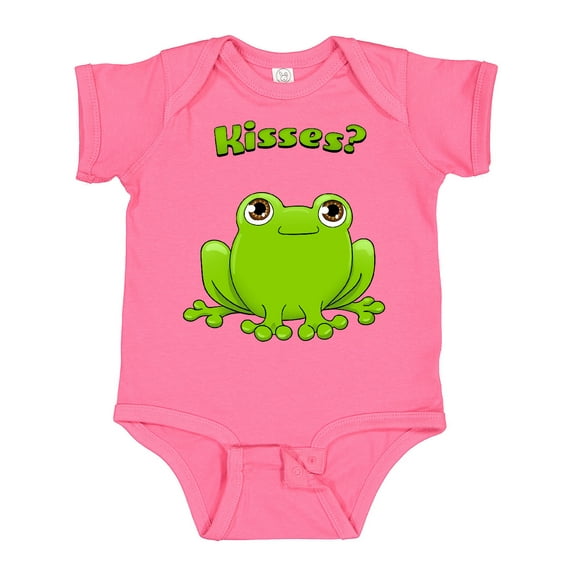 Inktastic Kisses? Cute Frog Boys or Girls Baby Bodysuit