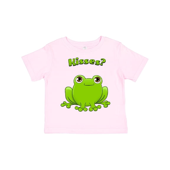 Inktastic Kisses? - Cute Frog Boys or Girls Toddler T-Shirt