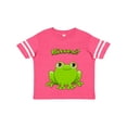 thumbnail image 1 of Inktastic Kisses? - Cute Frog Boys or Girls Toddler T-Shirt, 1 of 5