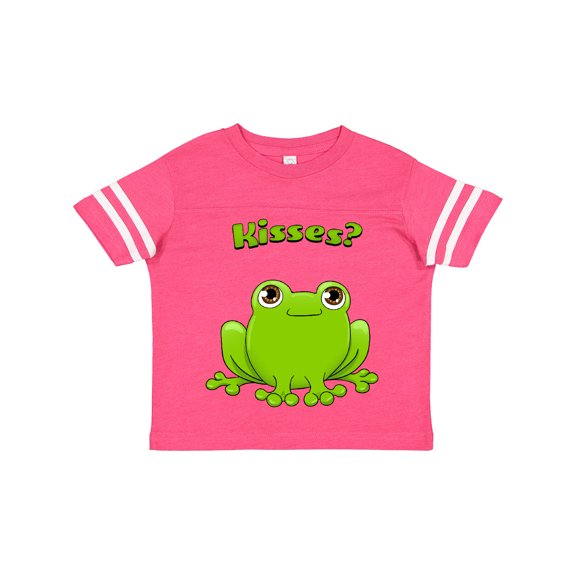 Inktastic Kisses? - Cute Frog Boys or Girls Toddler T-Shirt