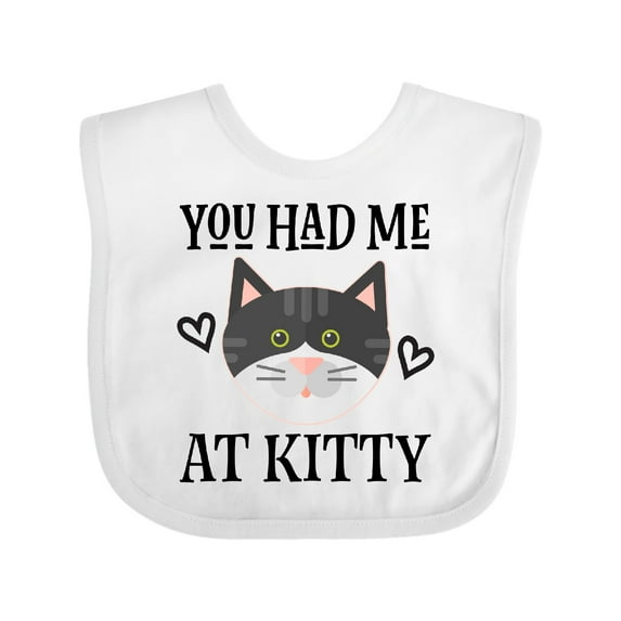 Inktastic Kitty Cat Baby Gift Girls Baby Bib