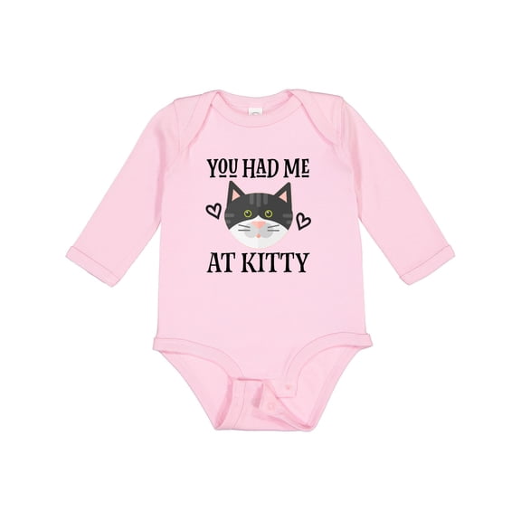 Inktastic Kitty Cat Baby Kitten Girls Long Sleeve Baby Bodysuit