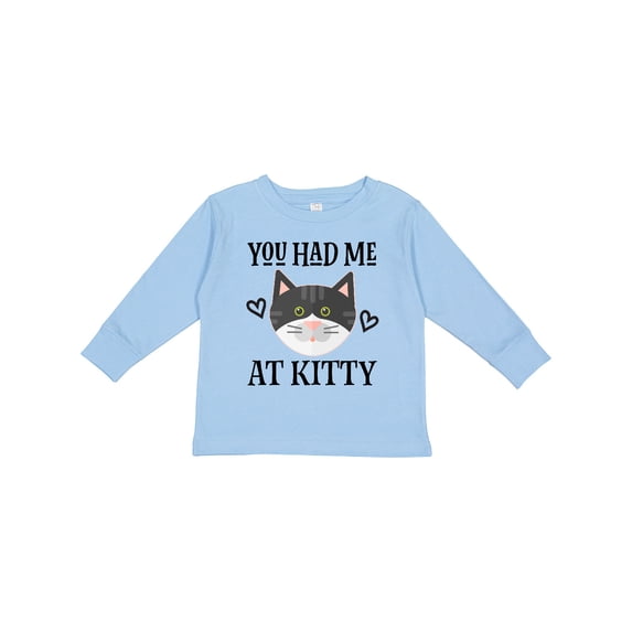 Inktastic Kitty Cat Baby Kitten Girls Long Sleeve Toddler T-Shirt