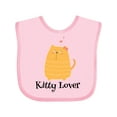 thumbnail image 1 of Inktastic Kitty Lover Orange Tabby Cat Girls Baby Bib, 1 of 4