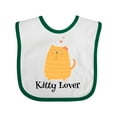 thumbnail image 1 of Inktastic Kitty Lover Orange Tabby Cat Girls Baby Bib, 1 of 4