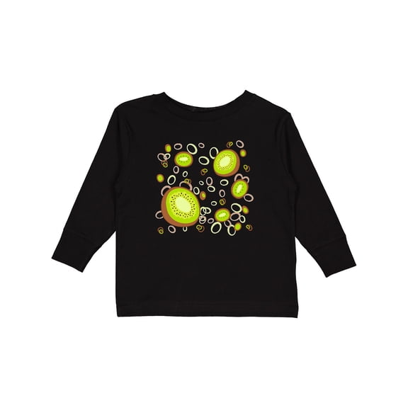 Inktastic Kiwi Fruit Party Boys or Girls Long Sleeve Toddler T-Shirt