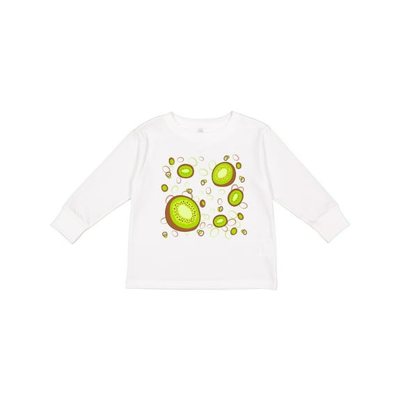 Inktastic Kiwi Fruit Party Boys or Girls Long Sleeve Toddler T-Shirt