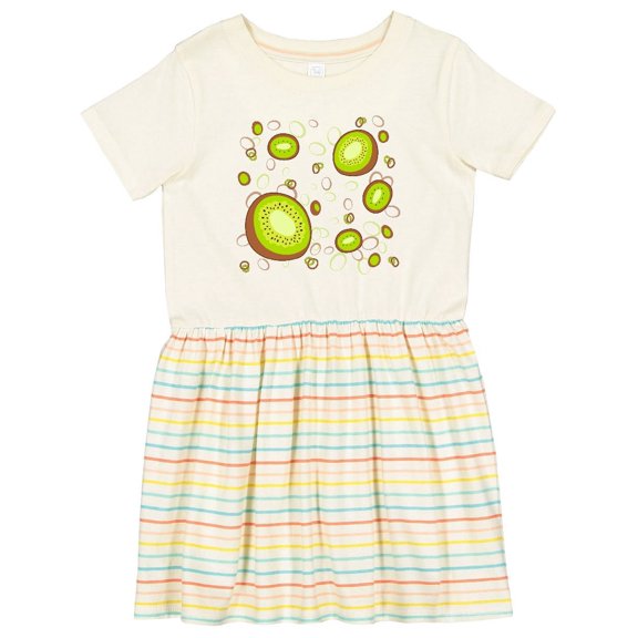 Inktastic Kiwi Fruit Party Girls Toddler Dress