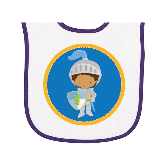 Inktastic Knight Fairytale Kids Baby Terry Cloth Bib