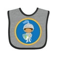 thumbnail image 1 of Inktastic Knight Fairytale Kids Boys Baby Bib, 1 of 4
