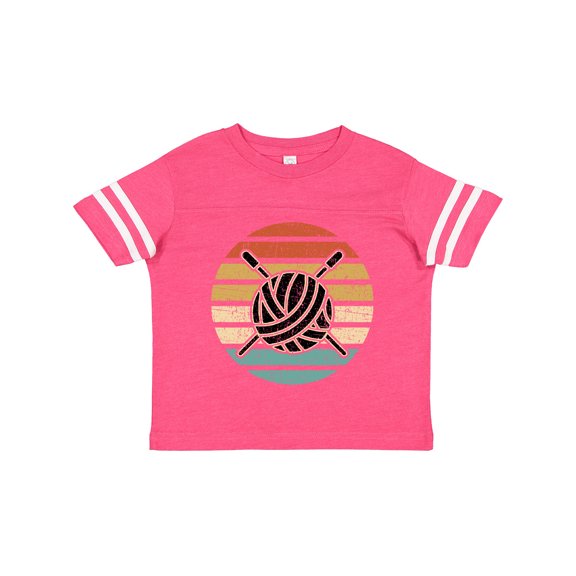 Inktastic Knitting Club Yarn Gift for Knitter Boys or Girls Toddler T-Shirt