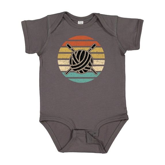 Inktastic Knitting Club Yarn Sunset for Knitter Boys or Girls Baby Bodysuit