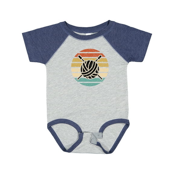 Inktastic Knitting Club Yarn Sunset for Knitter Boys or Girls Baby Bodysuit