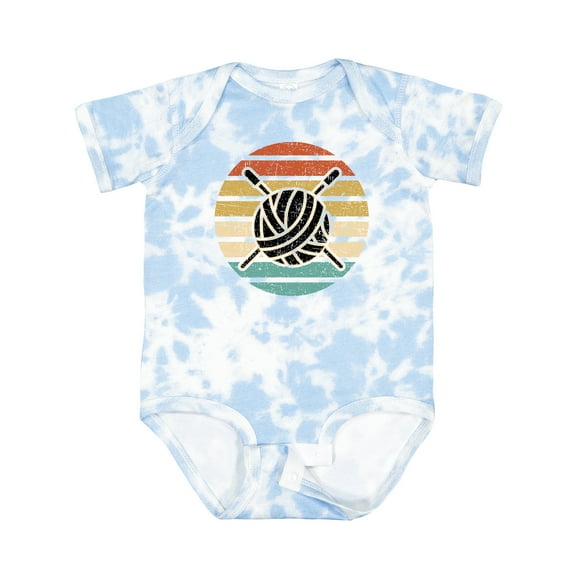 Inktastic Knitting Club Yarn Sunset for Knitter Boys or Girls Baby Bodysuit