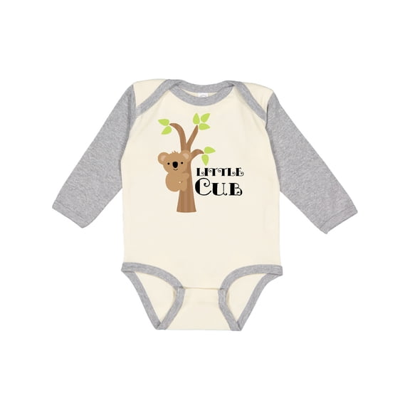 Inktastic Koala Bear Little Cub Boys or Girls Long Sleeve Baby Bodysuit