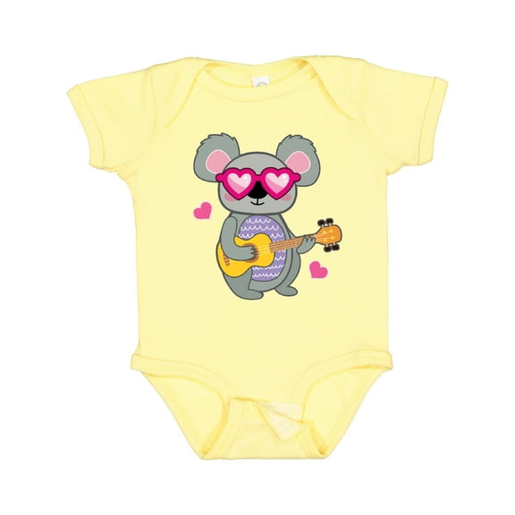 Inktastic Koala Cute Girls Guitar Girls Baby Bodysuit